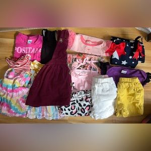 Toddler 15 piece Summer & Some Fall Clothing Bundle 12 months - 24/2T